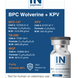 BPC Wolverine + KPV Peptide Blend for Tissue Repair and Inflammation Research