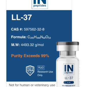 LL-37 peptide capsules for antimicrobial, immune modulation, and wound healing research