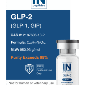 GLP-2 peptide 60mg vial for glucose regulation and metabolic research