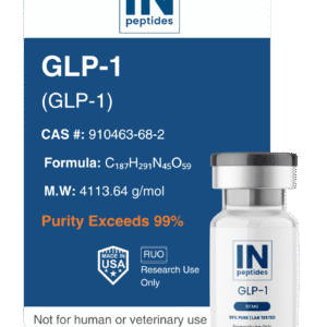 GLP-1 peptide vial 30mg for metabolic and appetite regulation research