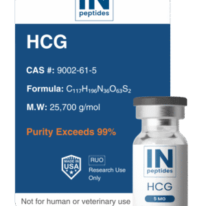 HCG peptide vial for reproductive and hormone research