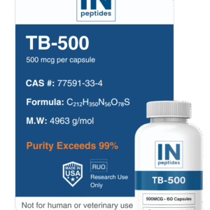 TB-500 peptide capsules for tissue repair and regenerative research