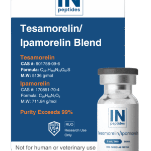 Tesamorelin/Ipamorelin 5mg blend capsules for growth hormone research